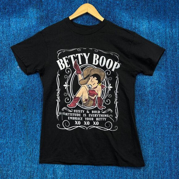 Betty Boop Cowgirl Feisty and Bold T-Shirt Size Medium - Picture 1 of 4